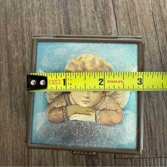 Vintage 90s stained glass angel trinket box - Picture 6 of 7